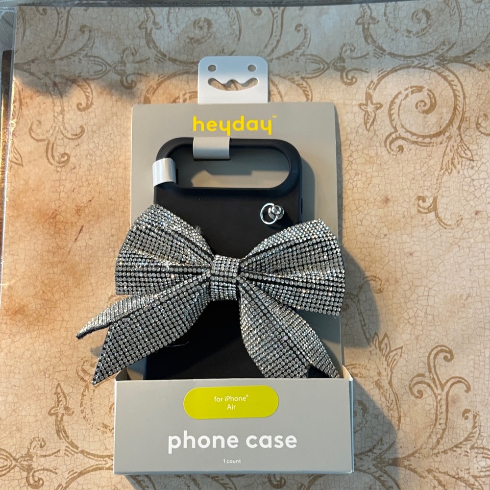 Heyday Black and Silver Bow Phone Case for iPhone